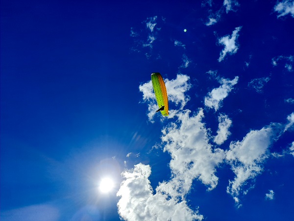 Paragliding guide in castejon de sos