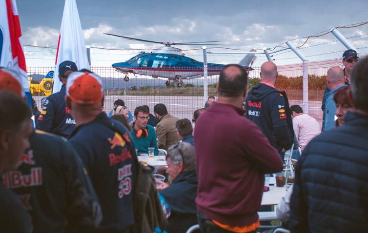 Helicopter transfer to Circuit de Barcelona-Catalunya in Montmeló