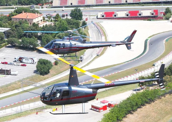 Helicopter transfer to Circuit de Barcelona-Catalunya in Montmeló