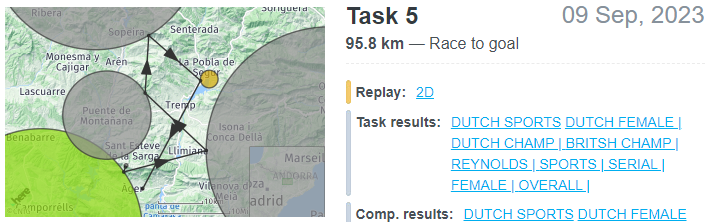 TASK 5 Fly with Xirli is a member of the organization of the 34th British and Dutch Paragliding Championships