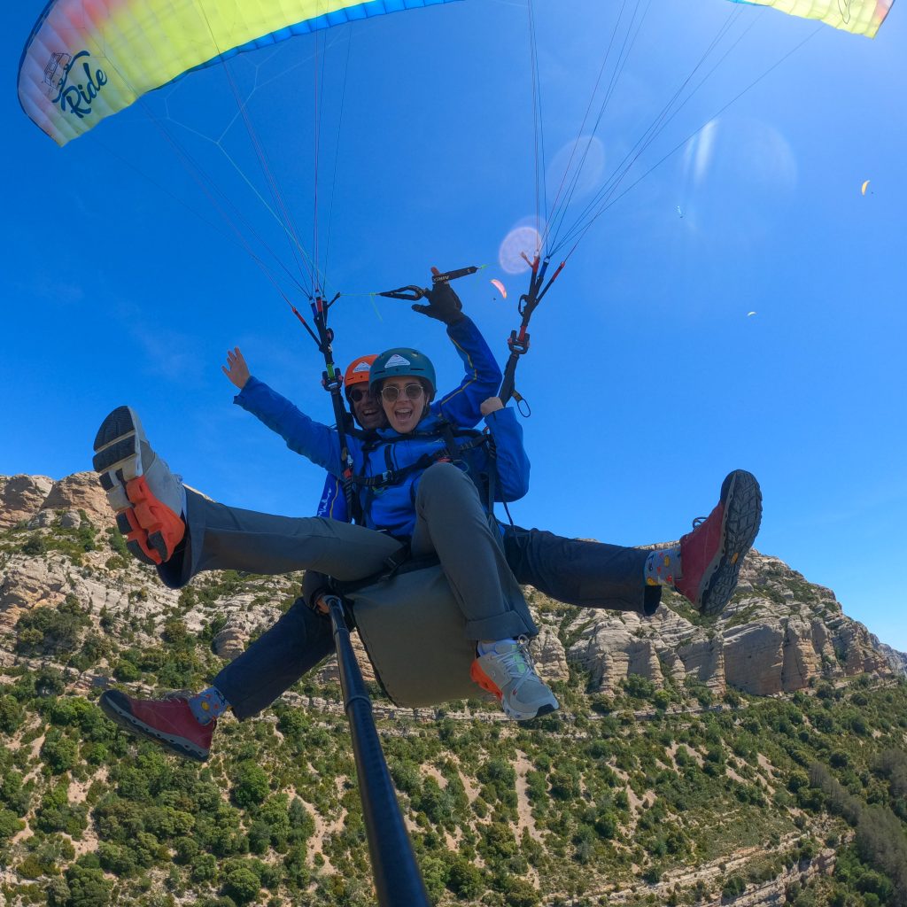 Magical paragliding tandem fly with xirli