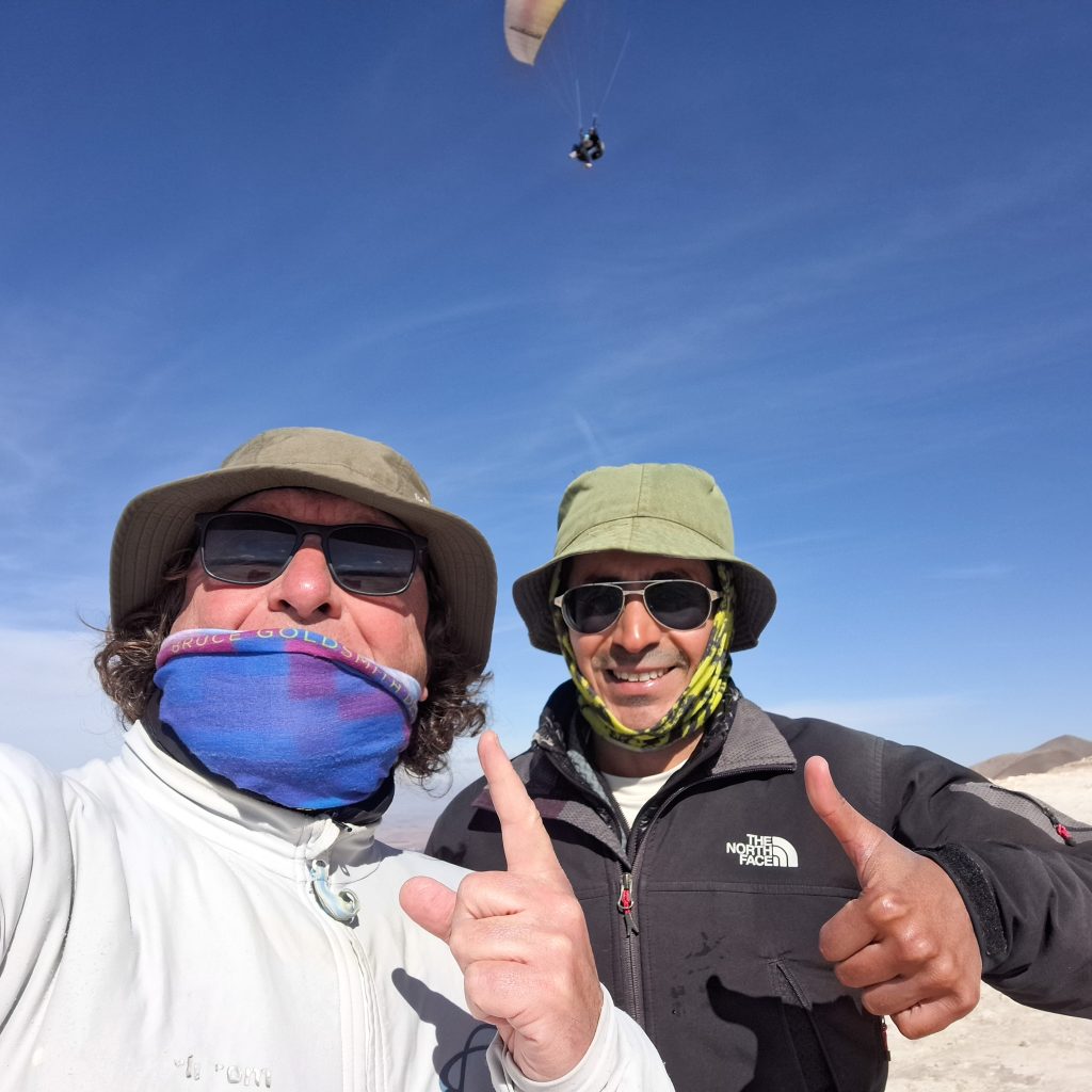 Paragliding flight in Arguergour, Morocco