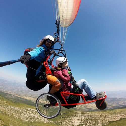 paragliding tandem adapted